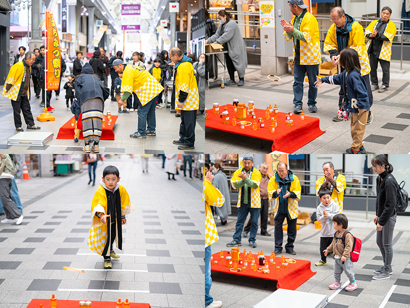 はちみつを使ったミニゲームも