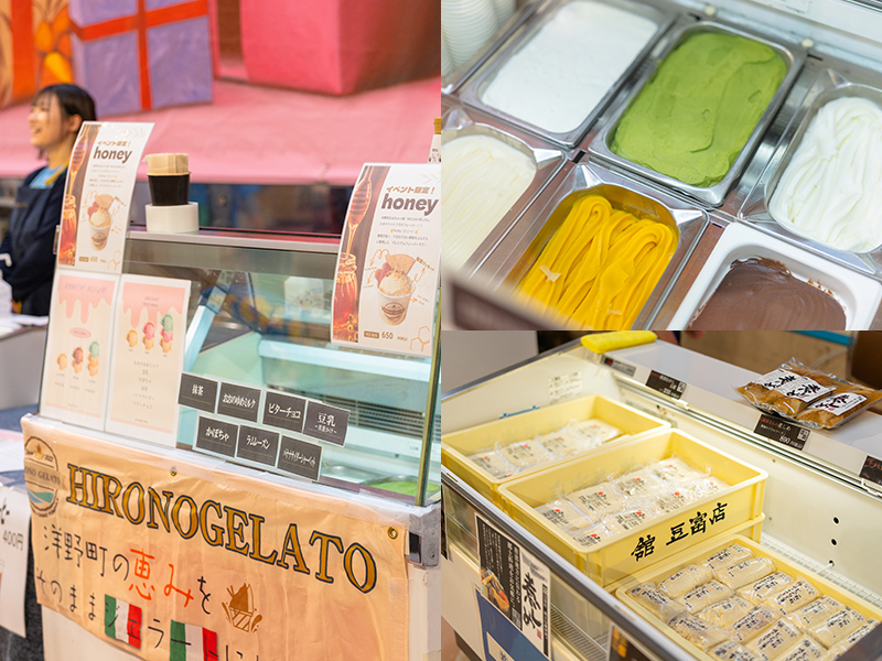 ひろのジェラートの出店ブース