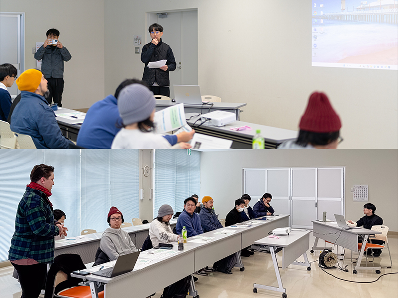 一般社団法人fumotoの大原代表理事が、講習会の冒頭で挨拶をしている様子