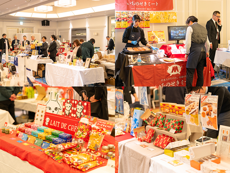多くの来場者で賑わういわて食の商談会 in 仙台の展示会場
